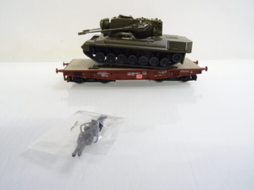 Roco H0 67763 DB AG Schwerlastwagen Rlmmp mit FlkPz Gepard in OVP C2118 – Bild 3