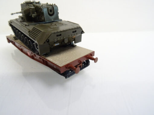 Roco H0 67763 DB AG Schwerlastwagen Rlmmp mit FlkPz Gepard in OVP C2118 – Bild 5