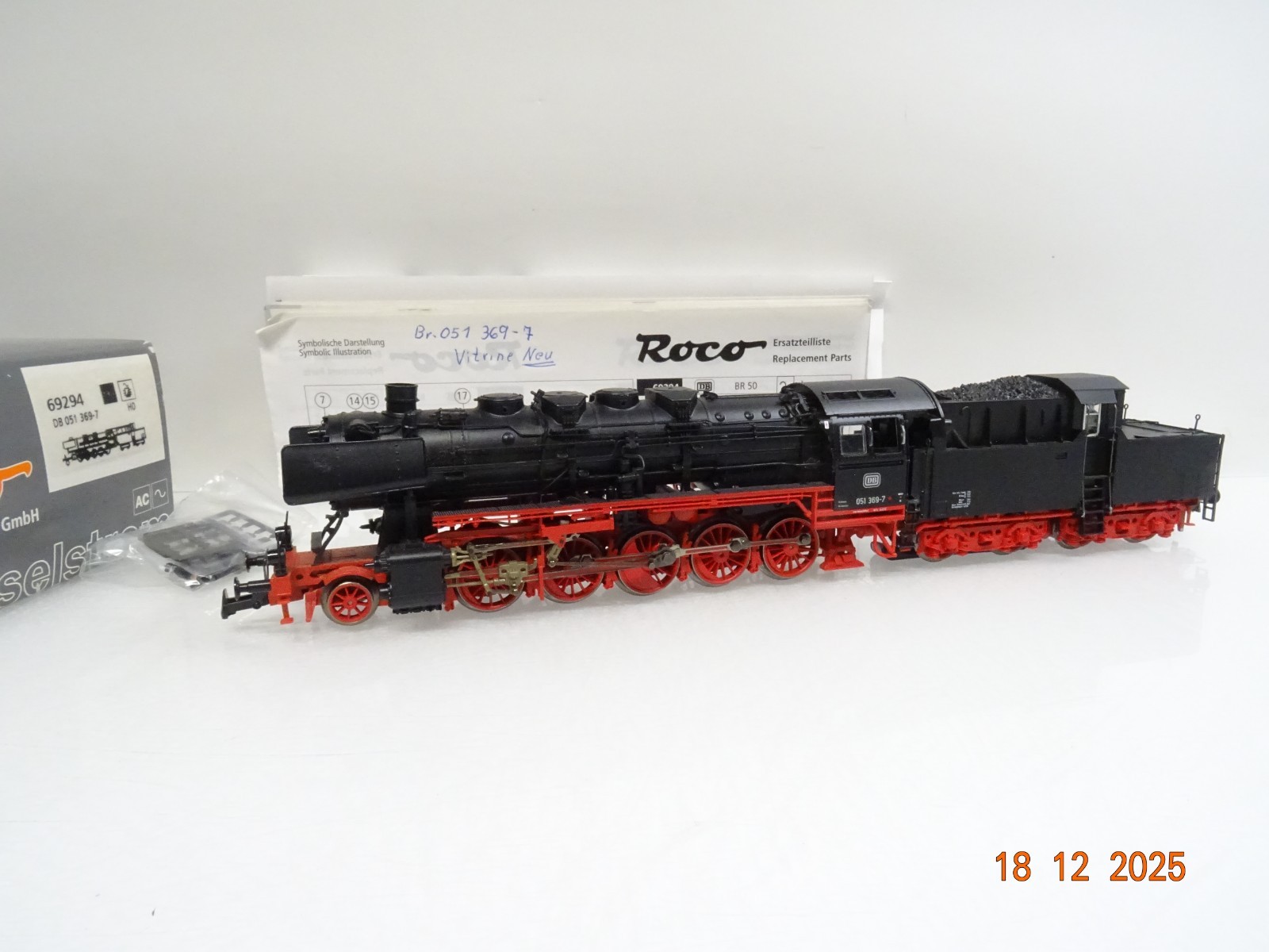 Roco H0 69294 AC Dampflok BR 051 369-7 der DB Digital für Märklin in OVP JL5228