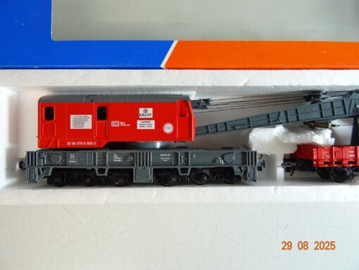 Roco H0 Kranwagen mit Schutzwagen der DB in OVP PR9994 – Bild 3