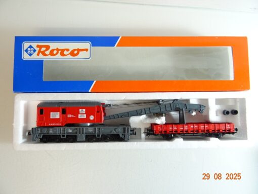 Roco H0 Kranwagen mit Schutzwagen der DB in OVP PR9994