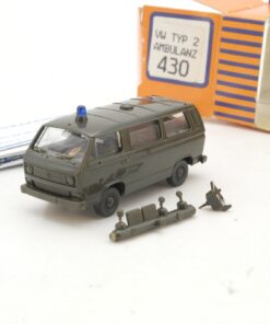 Roco Minitanks 1:87 430 VW Typ 2 Ambulanz neuwertig in OVP QR2776