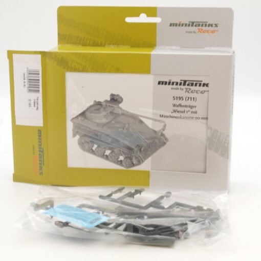 Roco Minitanks 1:87 5195 Bausatz Waffenträger Wiesel 1 neuwertig in OVP QR2610