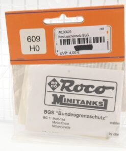 Roco Minitanks 1:87 609 Kennzeichensatz BGS neuwertig in OVP QR3845