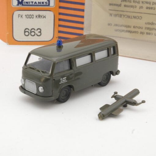 Roco Minitanks 1:87 663 Ford FK 1000 Krankenwagen in OVP QR5685