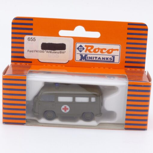 Roco Minitanks H0 1:87 Nr.: 655 Ford FK 1000 Ambulanz Bundeswehr, in OVP EX2156 – Bild 4