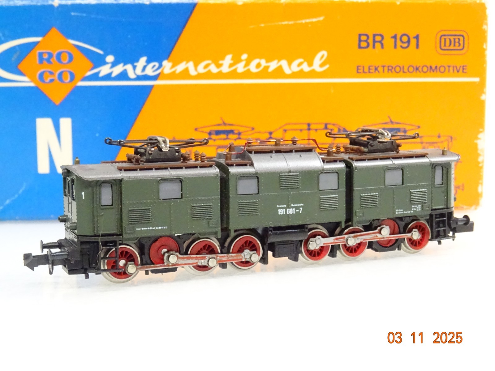 Roco N 02155A E-Lok BR 191 001-7 der DB in OVP JL4033