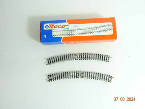Roco N 22233 Gebogenes Gleis R2 8Stück in OVP CK2535