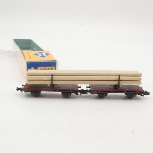 Roco N 2312 Drehschemelwagen mit Langholz in OVP RR3975 – Bild 3