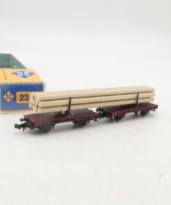 Roco N 2312 Drehschemelwagen mit Langholz in OVP RR3975