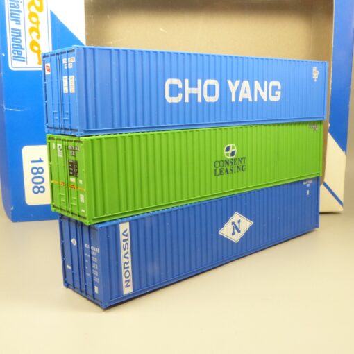 Roco Spur H0 1:87 1808 Container-Set 3er-Pack in OVP EX7070 – Bild 3