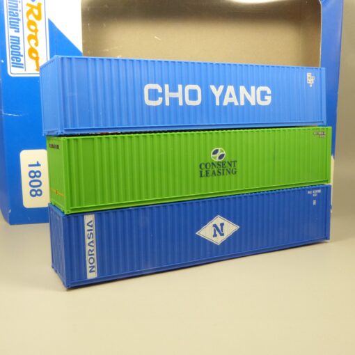 Roco Spur H0 1:87 1808 Container-Set 3er-Pack in OVP EX7070