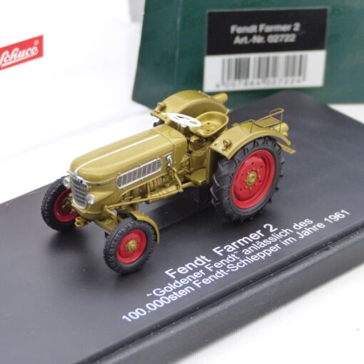 Schuco 1:43 02722 Fendt Farmer 2 Traktor goldener Fendt in OVP EX6559
