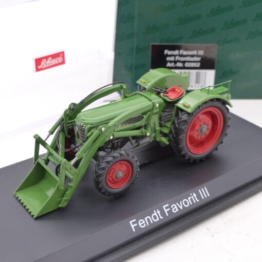 Schuco 1:43 02852 Fendt Favorit III Traktor mit Frontlader in OVP EX6554
