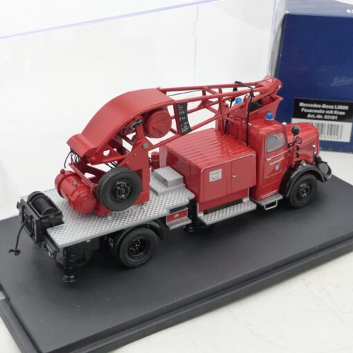 Schuco 1:43 03101 Mercedes Benz L6600 Feuerwehr mit Kran in OVP EX6540 – Bild 3