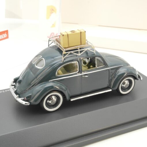 Schuco 1:43 45 027 0800 VW Brezelkäfer mit Gepäck neuwertig in OVP RG8549 – Bild 3