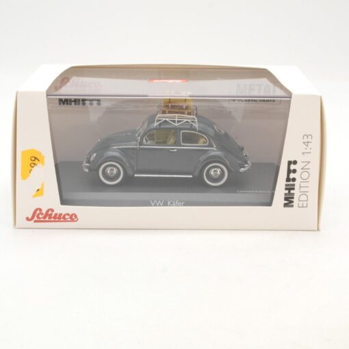 Schuco 1:43 45 027 0800 VW Brezelkäfer mit Gepäck neuwertig in OVP RG8549 – Bild 4