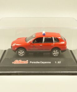 Schuco 1:87 21911 Porsche Cayenne rot Feuerwehr in PC-Box EX5990