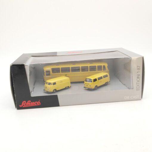 Schuco 1:87 Die Cast Deutsche Bundespost 3er Set T1 MB VW  in OVP RG7243 – Bild 4
