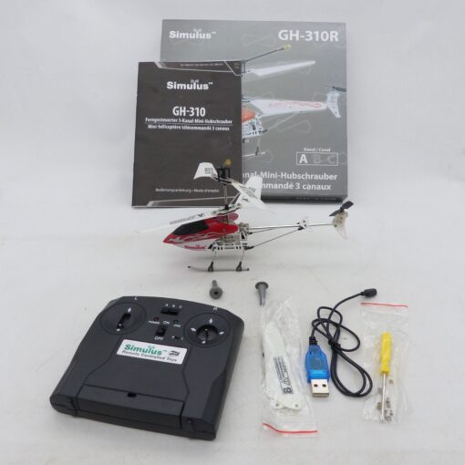 Simulus GH-310R Ferngesteuerter 3-Kanal-Mini-Hubschrauber in OVP EX6689 – Bild 3