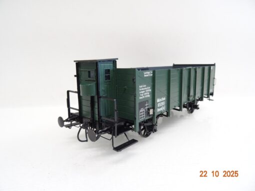 Spur 0 offener Güterwagen 0mmk(u) 65289 München BrHs Metallmodell in EVP JL3780 – Bild 3