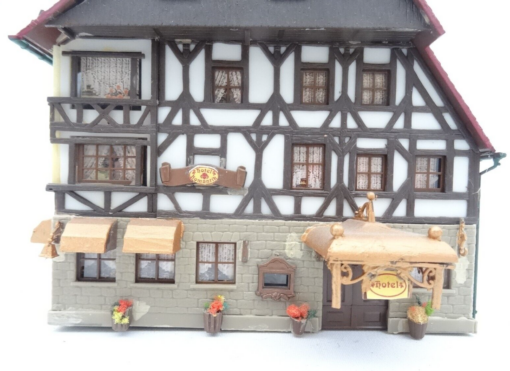 Spur H0 Hotel Romantik ca. 15 x 10 cm aus Anlagerückbau, s. Bilder QR9860 o. – Bild 4