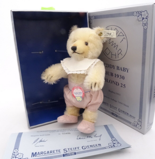 Steiff 407529 Baby Boy 1930 Replica  1993 limitiert in OVP OR8135