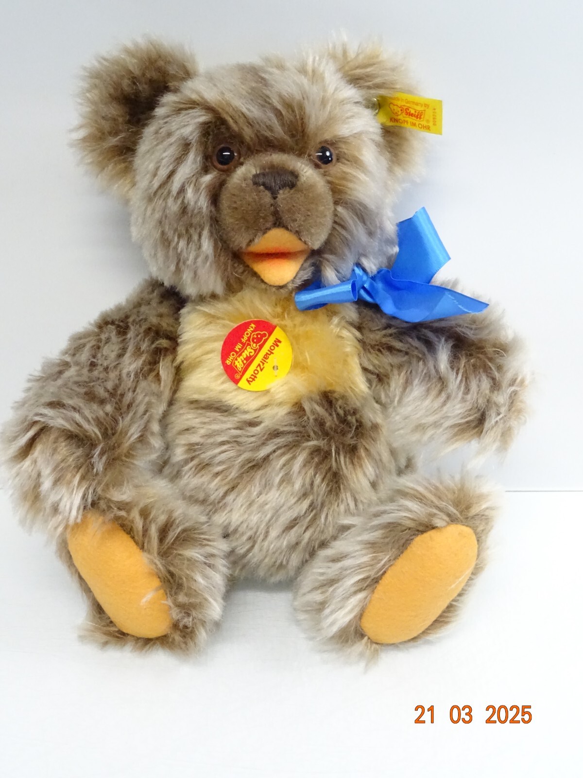 Steiff Mohair Zotty ca. 22 cm sitzend LE9559 o.