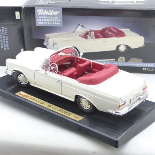 Tchibo / Maisto 1:18 36873 Mercedes Benz 280 SE weiß Baujahr 1966 in OVP EX5725 – Bild 4