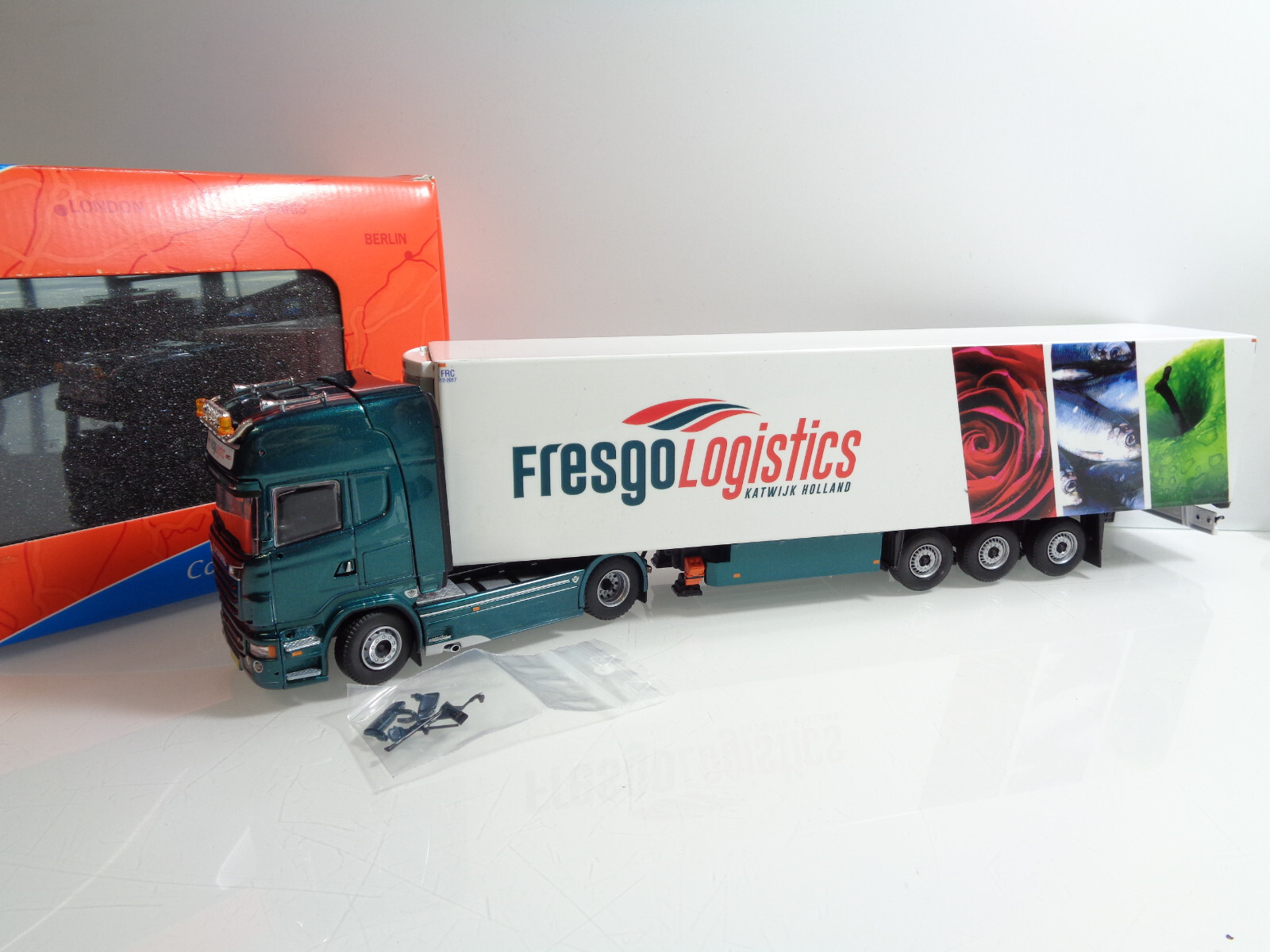 Tekno 1:50 65609 LKW Scania R Topline Fresgo Logistics in OVP JD3773