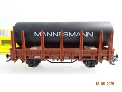 Trix H0 24200-10 AC Rungenwagen Ladegut Röhre Mannesmann der DB in OVP PR7582 – Bild 3