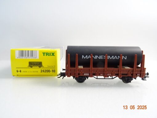 Trix H0 24200-10 AC Rungenwagen Ladegut Röhre Mannesmann der DB in OVP PR7582