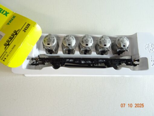 Trix H0 24328 Behältertragwagen von Haus zu Haus der DB in OVP BH443