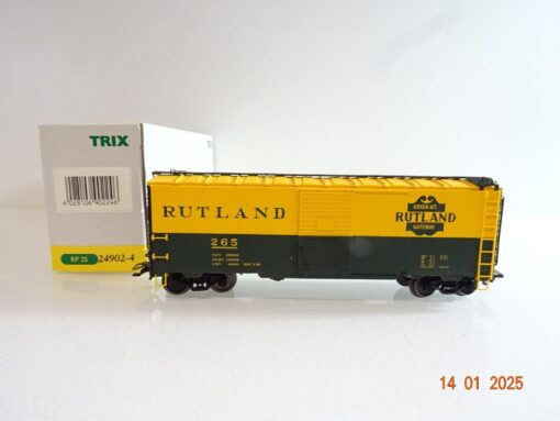 Trix H0 24902-4 AC gedeckter Güterwagen Rutland 265 in OVP PR5299