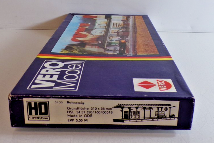 Vero H0 Bausatz 160/00518 Bahnsteig in OVP PK2741 – Bild 3