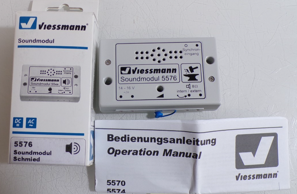 Viessmann H0 5576 Soundmodul Schmied siehe Foto in OVP PK2893