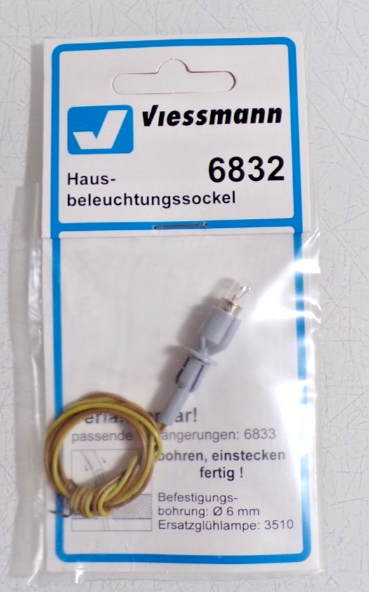 Viessmann H0 6832 Hausbeleuchtungssockel in OVP PK3183