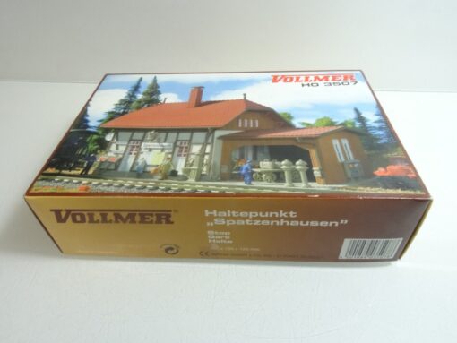 Vollmer H0 3507 Bausatz Haltepunkt Spatzenhausen neuwertig in OVP QR4110 – Bild 3