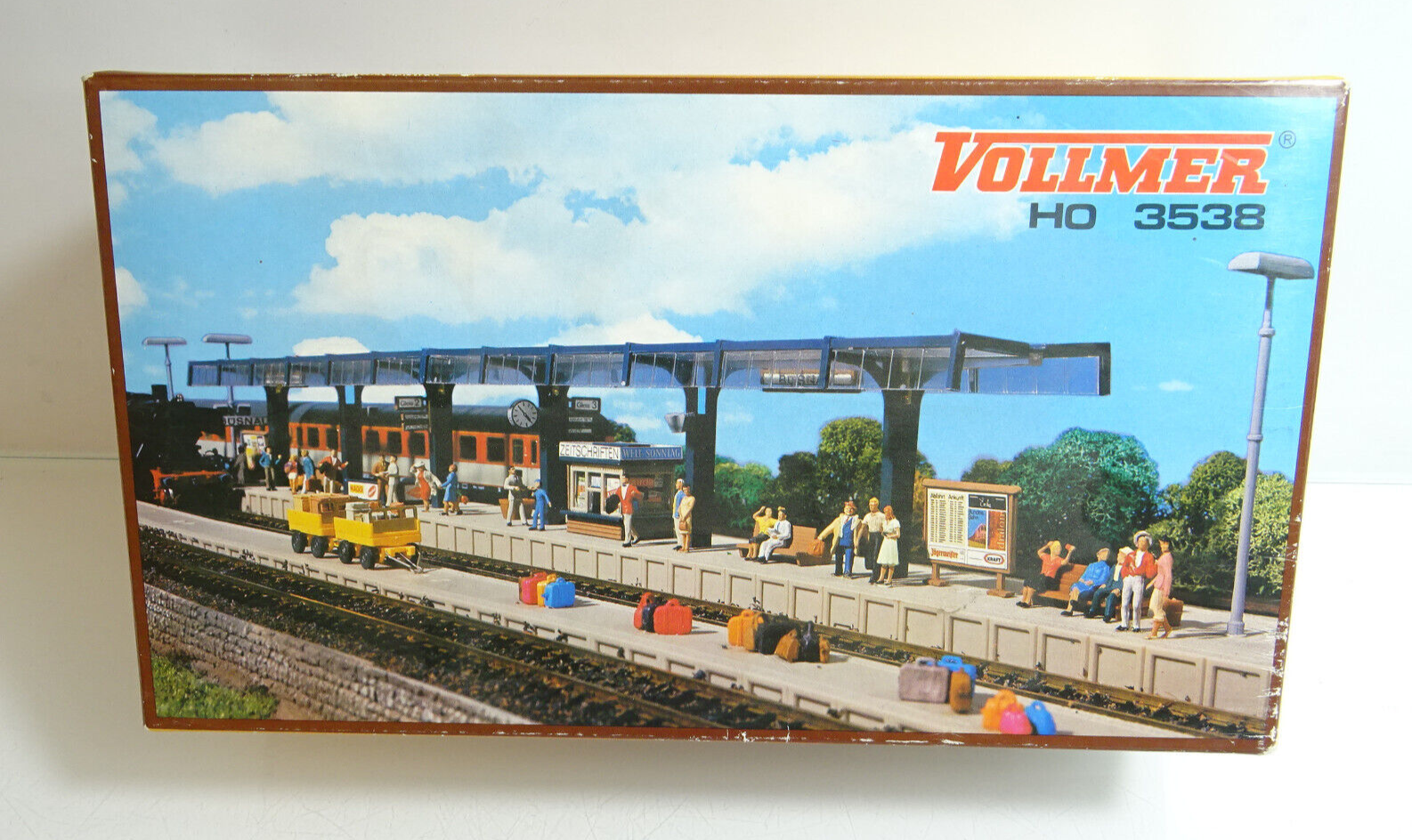 Vollmer H0 3537 Bausatz Bahnsteig 6-teilig neuwertig in OVP AR8051