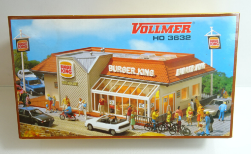 Vollmer H0 3632 Bausatz Burger King Restaurant neuwertig in OVP AR8052