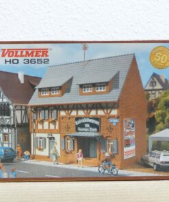 Vollmer H0 Bausatz 3652 Kollonialwaren Geschäft ungeöffnet in OVP EX3056