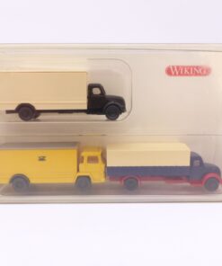 Wiking 1:160 N 9490128 Pritschen- und Koffer-LKW plus extra LKW in OVP EX8227
