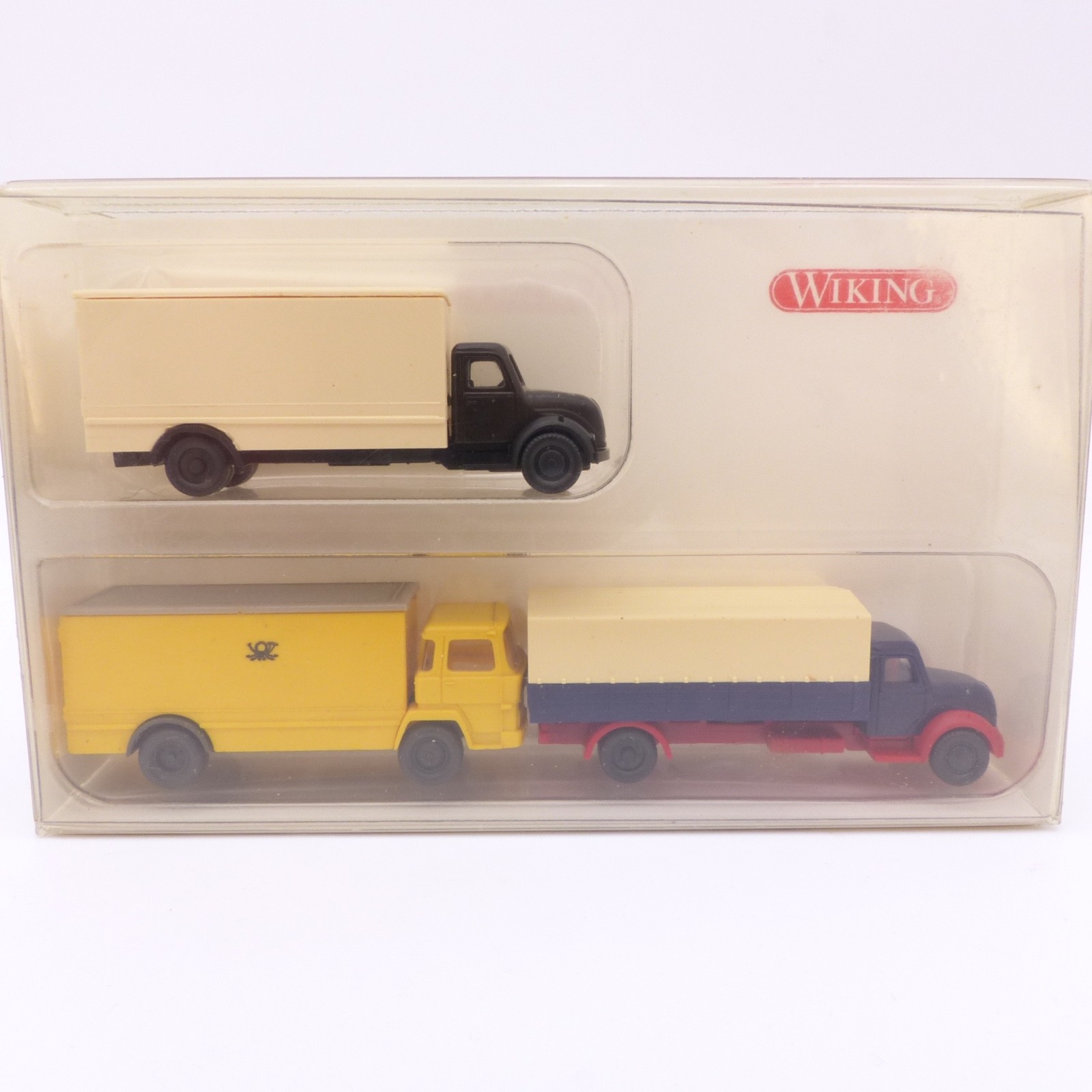 Wiking 1:160 N 9490128 Pritschen- und Koffer-LKW plus extra LKW in OVP EX8227