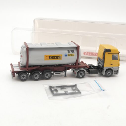 Wiking 1:87 053602 MB Actors Tankcontainersattelzug Bertschi in OVP RR3299 – Bild 3