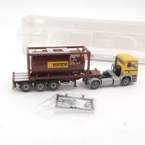 Wiking 1:87 053604 MAN TGS Tankcontainersattelzug Bertschi in OVP RR2899 – Bild 3