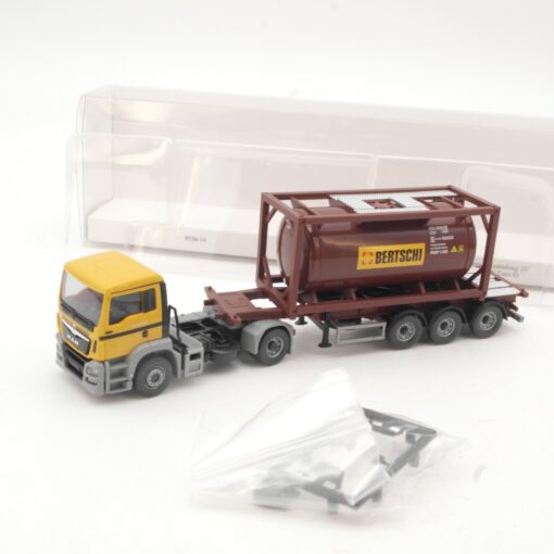 Wiking 1:87 053604 MAN TGS Tankcontainersattelzug Bertschi in OVP RR2899