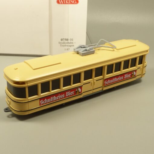 Wiking 1:87 075001 Straßenbahn Triebwagen Schultheiss Bier in OVP EX7126