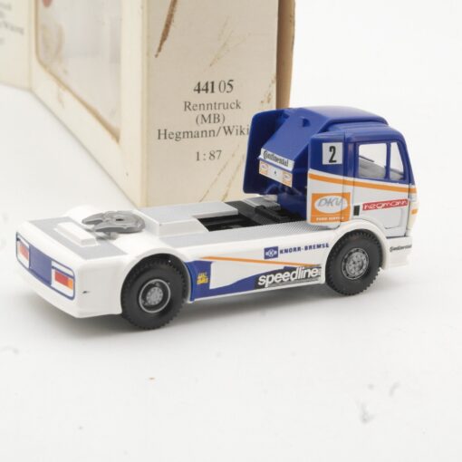 Wiking 1:87 44105 Mercedes Benz Renntruck Hegmann in OVP QR5059 – Bild 3