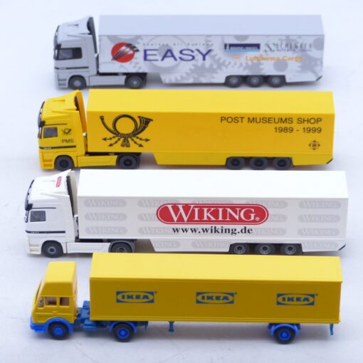 Wiking 1:87 4er-Pack Mercedes Sattelzug Modelle in Tüte siehe Bilder o. EX6978