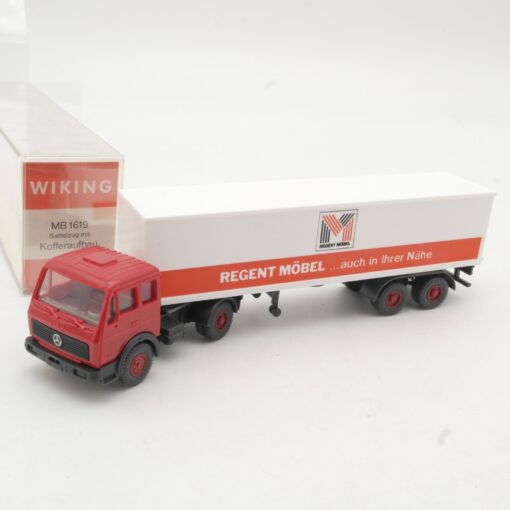 Wiking 1:87 545 MB 1619 Sattelzug mit Kofferaufbau Regent Möbe in OVP RR1133